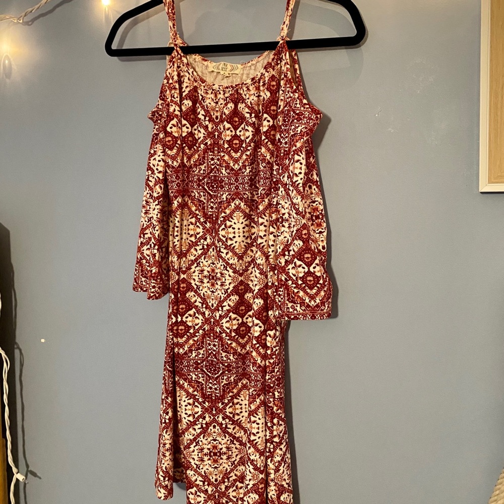 Pink Rose - Open shoulder dress
